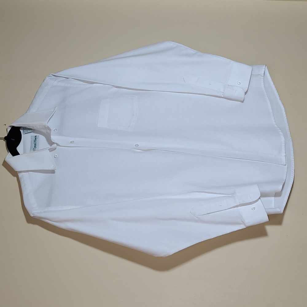 Big Boys 20 Flynn O'Hara White, Long Sleeve, Button Up Dress Shirt